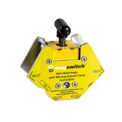 MAGSWITCH Multi Vinkel Svejsemagnet med 67 kg mag. holdekraft og 300 Amp Stelklemme (Sku 8100351)